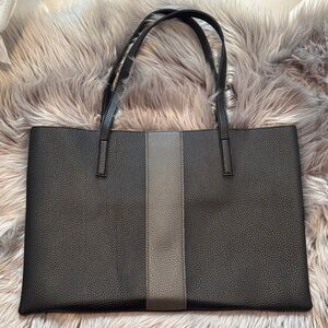 Vince Camuto Black and Gray Tote Bag